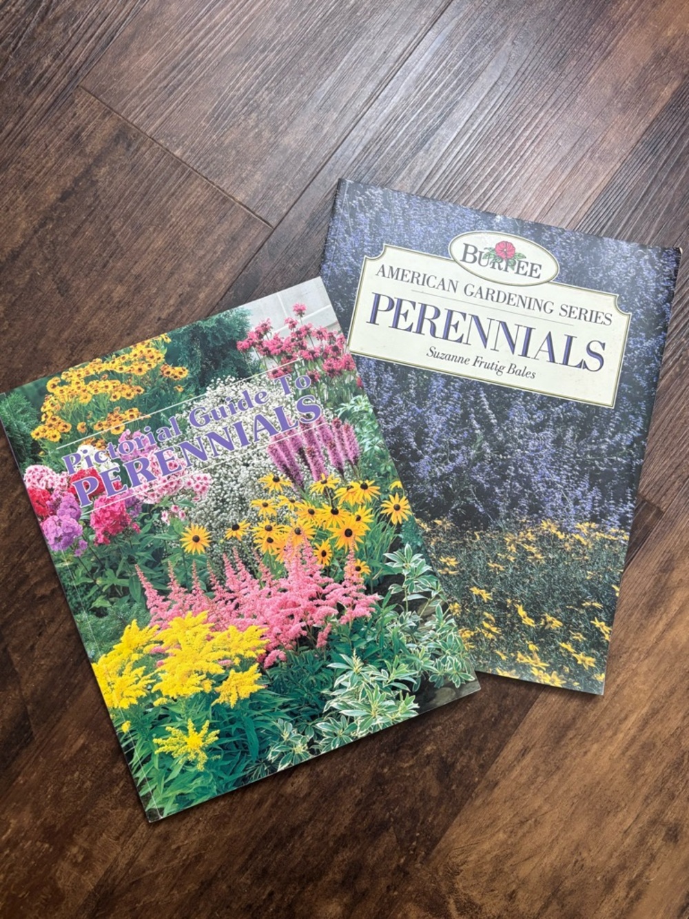Perennial Garden Books Lot Burpee & Pictorial Guide Flowers Landscaping 1991
